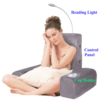 Carepeutic Backrest Bed Lounger with Heated Shiatsu Massage