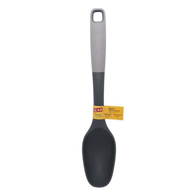 Glad Spoon W Easy Grip Handle Grey