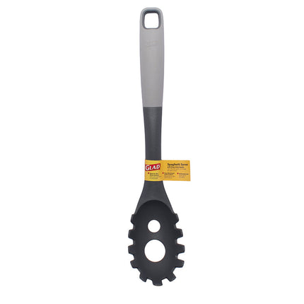Glad Spaghetti Server W Easy Grip Handle Grey
