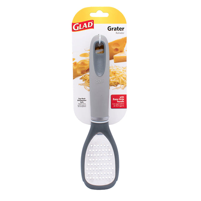 Glad Grater W Easy Grip Handle Grey