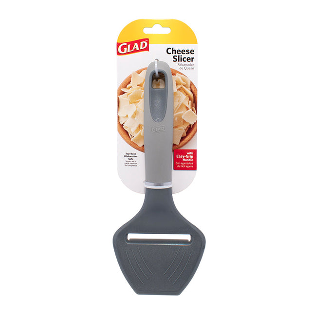 Glad Cheese Slicer W Easy Grip Handle Grey