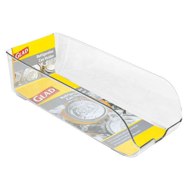 Glad Refrigerator Org Soda Can Holder Clear