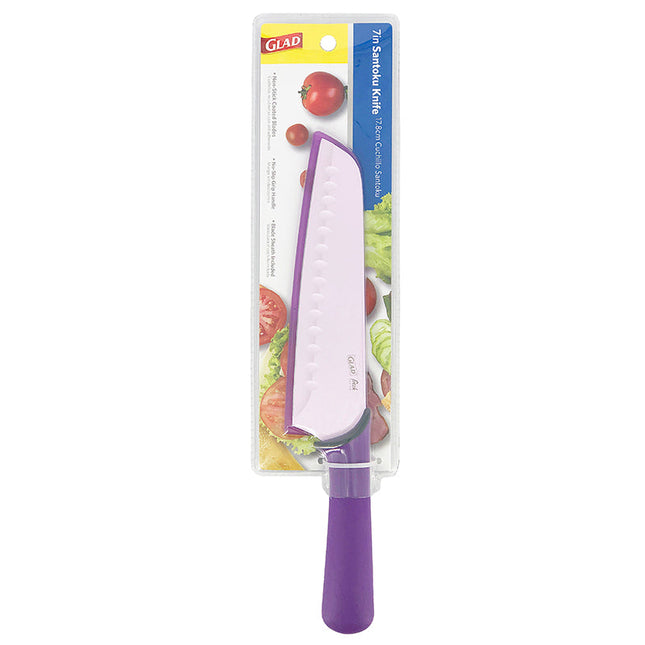 Glad Fresh Tpr Handle 7in Santuko Knife