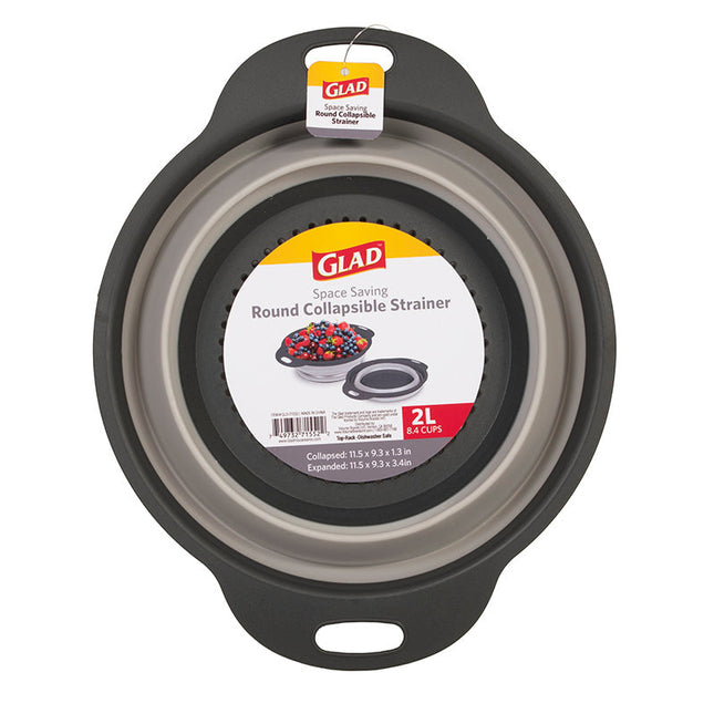 Glad Collapsible Strainer Grey 2l