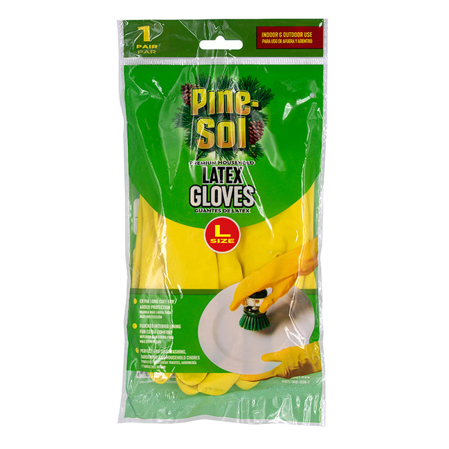 Pine-Sol Latex Gloves L