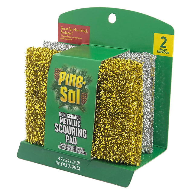 Pine-Sol Non-scratch Metallic Scouring Pad 2pk