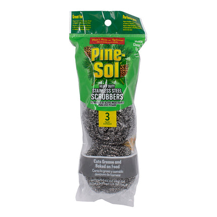 Pine-Sol Stainless Steel Scrubbers 3pk