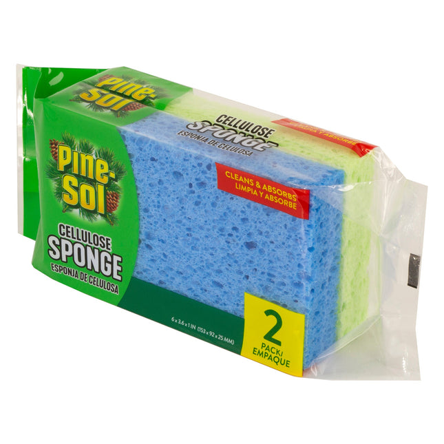 Pine-Sol Cellulose Sponge 2pk Asstd Clr